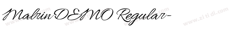 MalrinDEMO Regular字体转换 MalrinDEMO Regular字体转换
